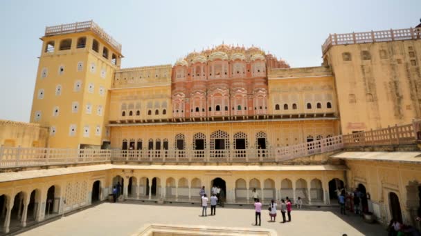 Hawa Mahal, Pałac wiatrów. — Wideo stockowe