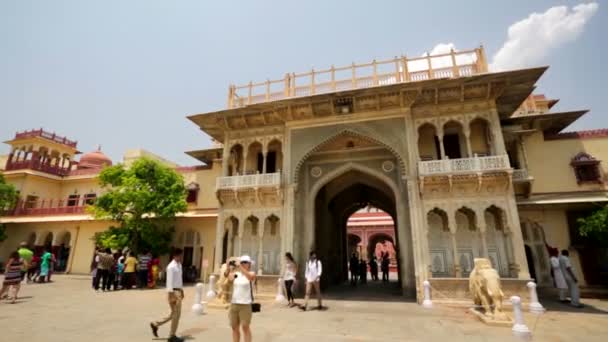 Chandra Mahal i staden Palace — Stockvideo