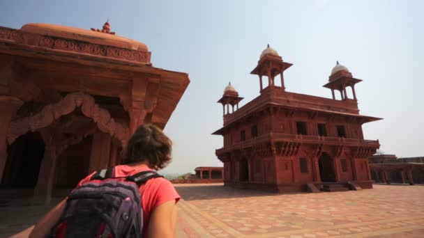 Panch Mahal w Fatehpur Sikri — Wideo stockowe