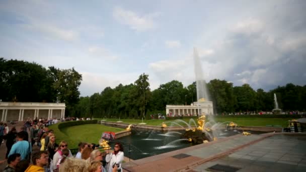 Fontana della Grande Cascata — Video Stock