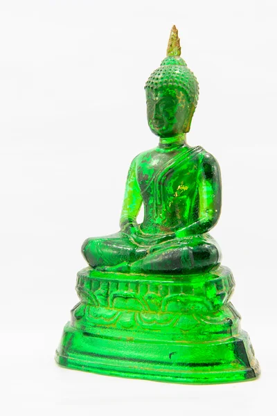 Estátua de Buda verde — Fotografia de Stock