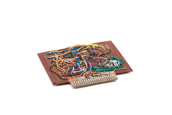 Elektronica circuit brede — Stockfoto