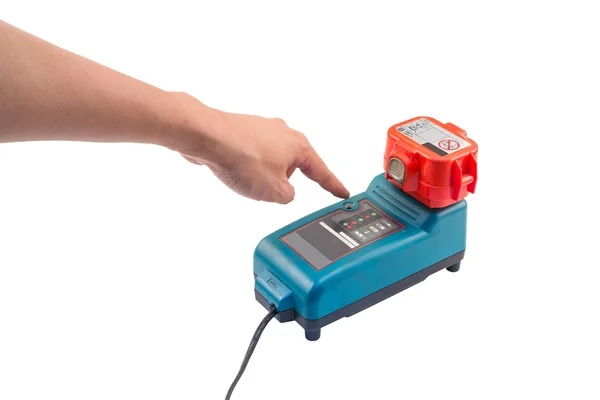 Cordless Drill Battery Charger — Stock Photo, Image