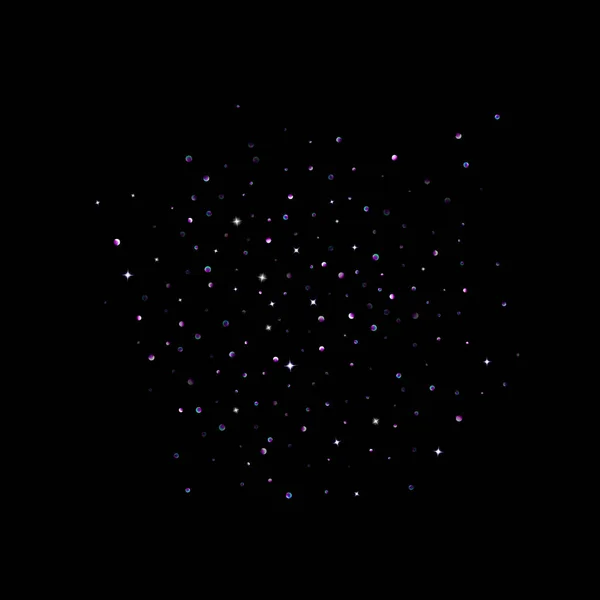 Roxo brilho estrela confetti pouca faísca violeta — Vetor de Stock