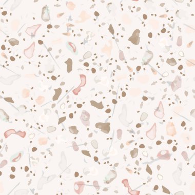 Terrazzo Doku Vektörü. Döşemesiz Desen