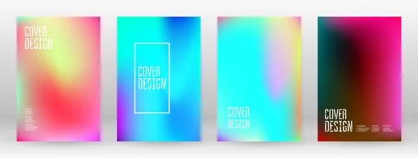 Pastel suave. Arco iris degradado conjunto de fondo de color — Vector de stock