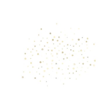 Altın Parıldayan Yıldızlar. Lüks Parlak Konfeti.