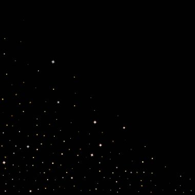 Altın Parıldayan Yıldızlar. Lüks Parlak Konfeti.