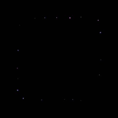 Mor parıltılı yıldız konfetisi küçük kıvılcım menekşesi