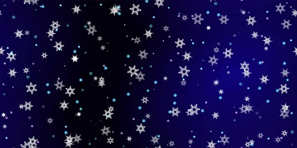 Падающие снежинки безморщинистый рисунок летящий снег — стоковый вектор