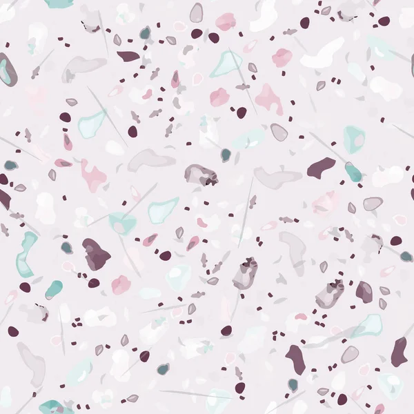 Terrazzo Textuur Vector. Vloeren naadloos patroon — Stockvector