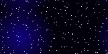 Düşen kar taneleri pürüzsüz uçuşan kar desenleri