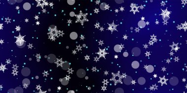 Düşen kar taneleri pürüzsüz uçuşan kar desenleri
