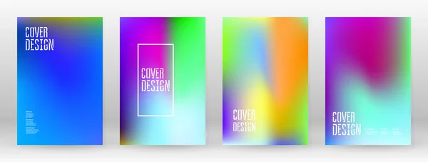 Pastel suave. Arco iris degradado conjunto de fondo de color — Vector de stock