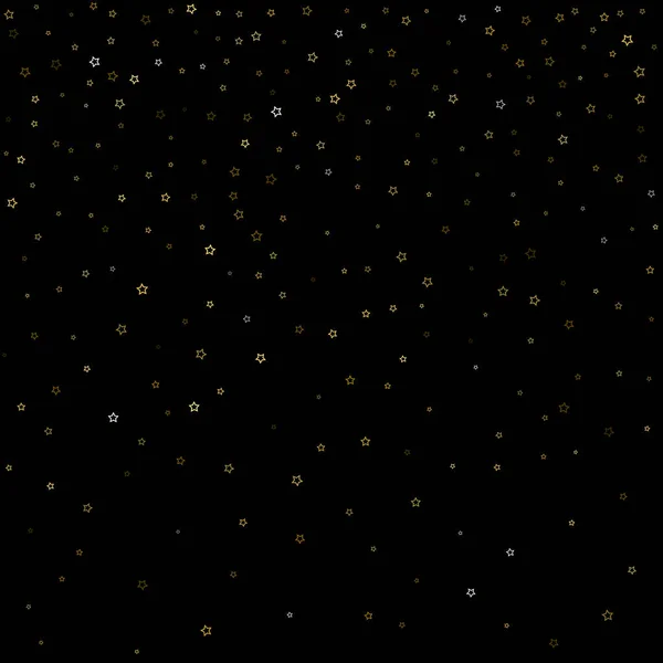 Gold Glitter Stars. Luxury Shiny Confetti. — Vector de stoc