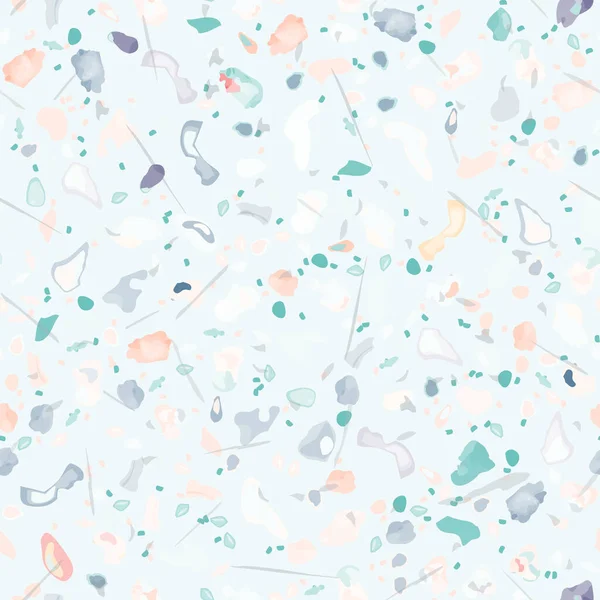 Terrazzo Texture Vector. Pavimentazione modello senza soluzione di continuità — Vettoriale Stock