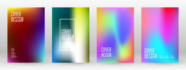 Pastel Soft. Rainbow Gradient Set Couleur Arrière-plan — Image vectorielle