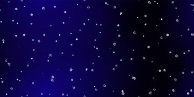 Düşen kar taneleri pürüzsüz uçuşan kar desenleri