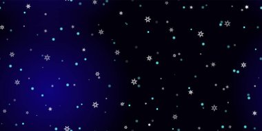 Düşen kar taneleri pürüzsüz uçuşan kar desenleri