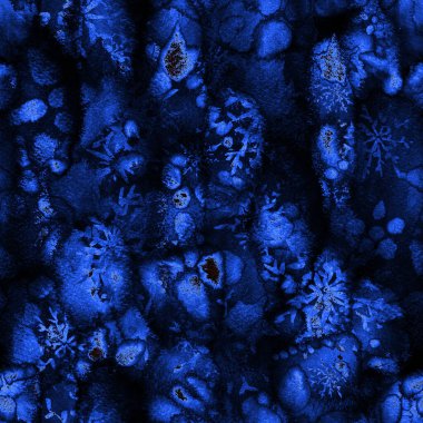 Mavi beyaz sihirli kar toprağı