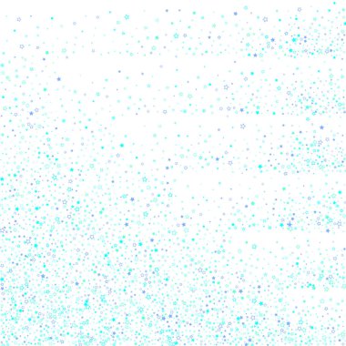 Mavi, turkuaz, turkuaz parıltılı yıldız konfetisi