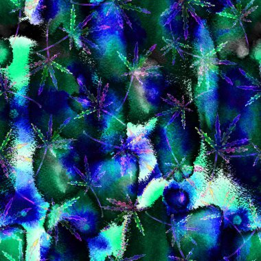 Esrar pürüzsüz suluboya deseni bırakır