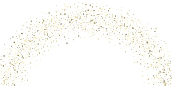 Gold Glitter Stars. Confetti brillante de lujo. — Vector de stock