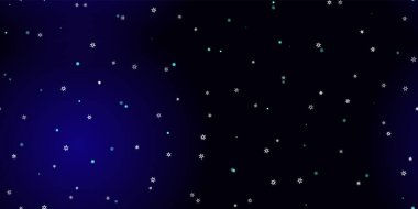 Düşen kar taneleri pürüzsüz uçuşan kar desenleri