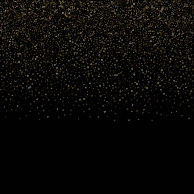 Altın Parıldayan Yıldızlar. Lüks Parlak Konfeti.