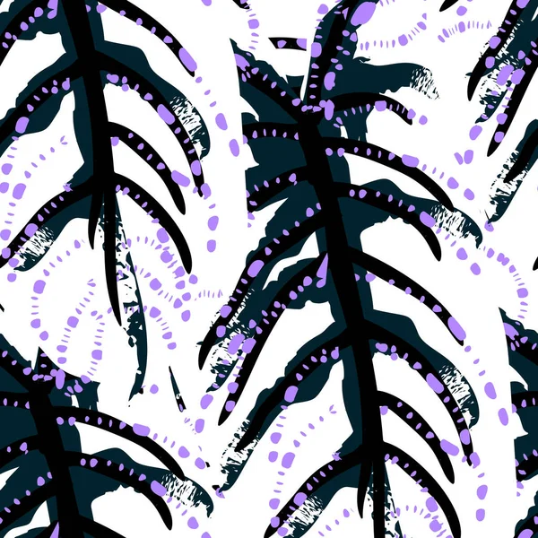 Tropiske blade. Moderne motiv. Jungle Print. Blomkål – Stock-vektor