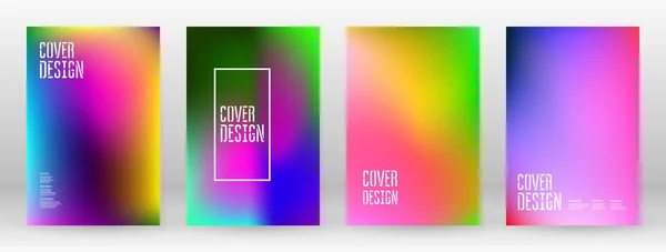 Pastel Soft. Rainbow Gradient Set Couleur Arrière-plan — Image vectorielle