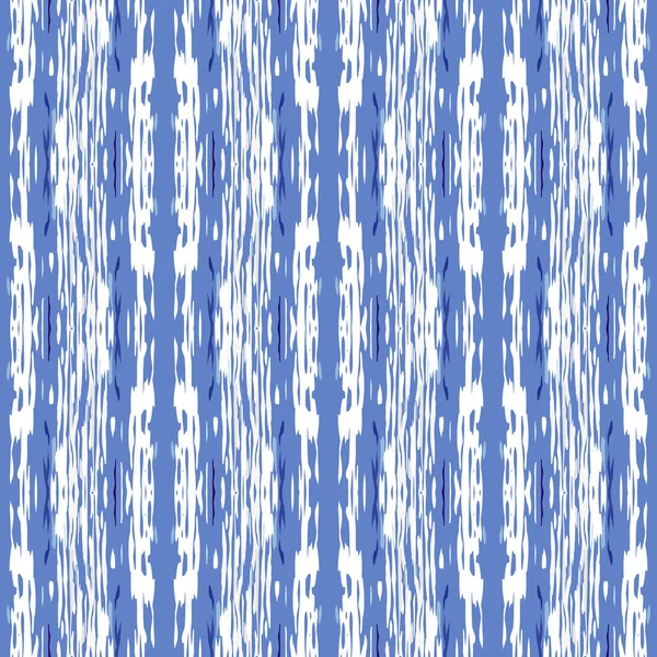 Ikat, Tie Dye. Batik, dibujado a mano sin costuras — Vector de stock