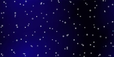 Düşen kar taneleri pürüzsüz uçuşan kar desenleri