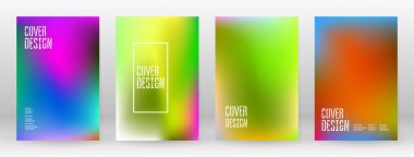 Pastel Soft. Gökkuşağı Gradyan Kümesi. Renk Arkaplanı. Pembe, yeşil, kırmızı, mavi, mor, sarı, bulanık ağ. Vektör Modern Banner. Soyut Parlak Duvar Kağıdı. Teknoloji kapağı. Mobil Şablon Tasarımı.