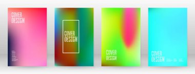 Pastel Soft. Gökkuşağı Gradyan Kümesi. Renk Arkaplanı. Pembe, yeşil, kırmızı, mavi, mor, sarı, bulanık ağ. Vektör Modern Banner. Soyut Parlak Duvar Kağıdı. Teknoloji kapağı. Mobil Şablon Tasarımı.