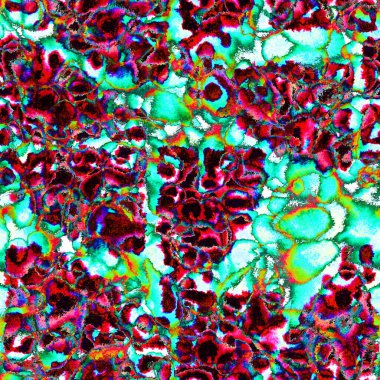 Islak ve pürüzsüz boya. Suluboya karışık resimlerle akan su sıçramaları, lekeler, noktalar, yırtık kenarlar. Tekstil, yüzey, moda, mayo ve modern tasarım için sonu gelmeyen soyut arka plan.