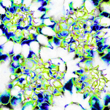 Pastel ıslak ve pürüzsüz boya deseni. Suluboya karışık akış noktaları, noktalar, yırtık kenarlar. Tekstil, yüzey, moda, mayo ve modern tasarım için bitmeyen tekrarlanan soyut arkaplan.