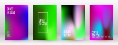 Pastel Soft. Gökkuşağı Gradyan Kümesi. Renk Arkaplanı. Pembe, yeşil, kırmızı, mavi, mor, sarı, bulanık ağ. Vektör Modern Banner. Soyut Parlak Duvar Kağıdı. Teknoloji kapağı. Mobil Şablon Tasarımı.