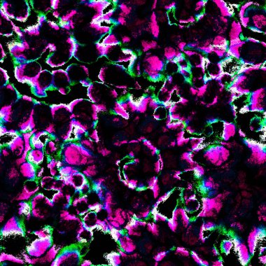 Islak ve pürüzsüz boya. Suluboya karışık resimlerle akan su sıçramaları, lekeler, noktalar, yırtık kenarlar. Tekstil, yüzey, moda, mayo ve modern tasarım için sonu gelmeyen soyut arka plan.