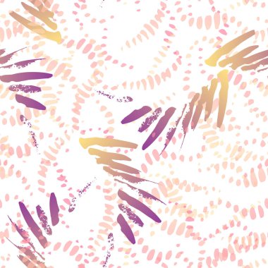 Pürüzsüz desen. Moda Konsepti. İmdat baskısı. Pembe, Mor Çizim. Trending Surface Tekstil. Mürekkep lekeleri. Sprey boya. Splash Blots. Sanatsal Yaratıcı Vektör Arkaplanı.
