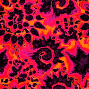 Suluboya el boyası kusursuz desen. Benekler, noktalar ve yırtık kenarlarla karıştırılmış illüstrasyon. Modern soyut arka plan. Tekstil, yüzey, moda, mayo tasarımı için sonu gelmeyen gerçeküstü desen.