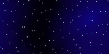 Düşen kar taneleri pürüzsüz desen. Uçan kar, don ve kar ile ilgili bir resim. Mavi gece geçmişinde noel kutlaması için kusursuz bir baskı. Yeni Yıl için Tatil Vektörü illüstrasyonu
