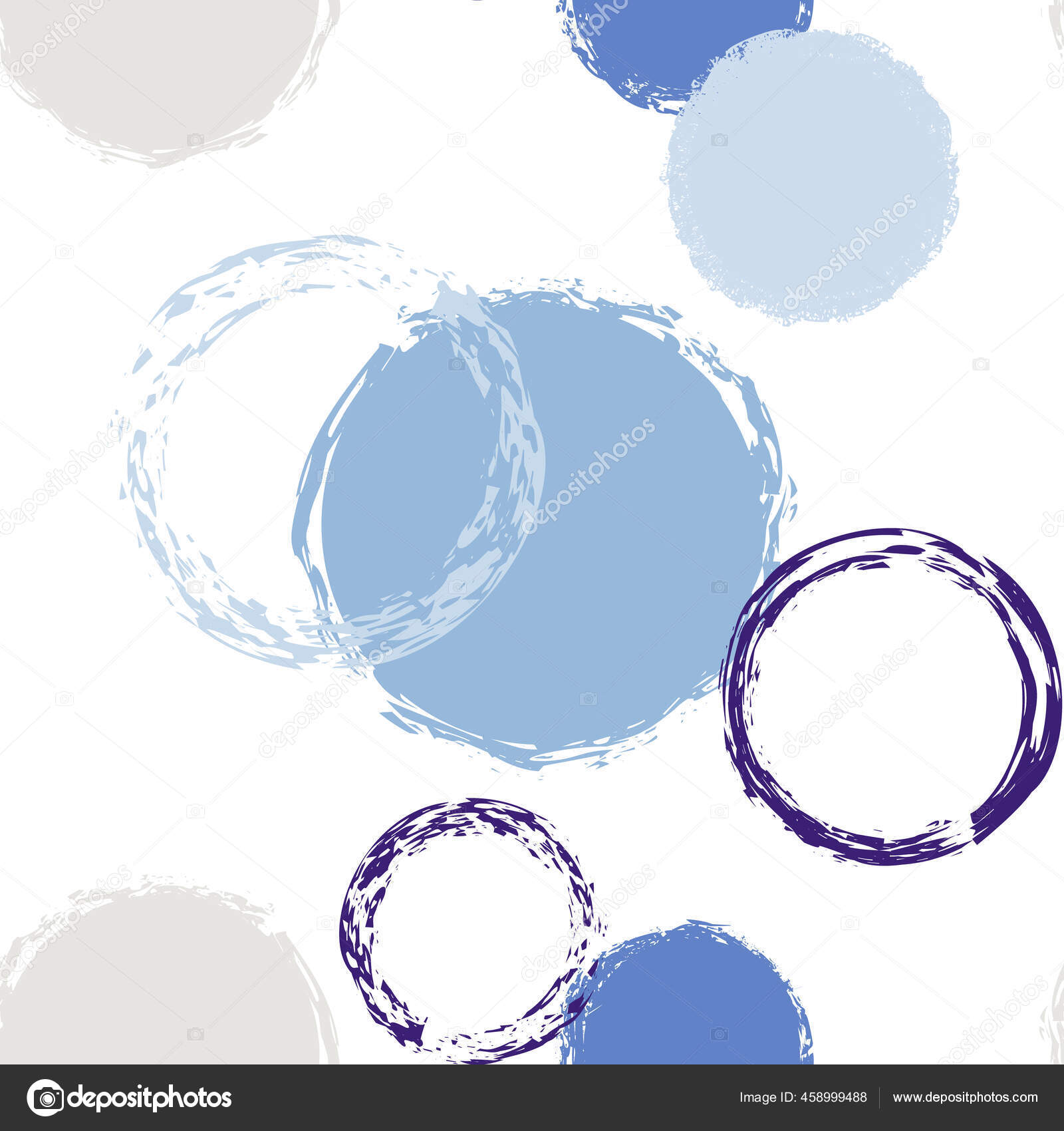 黑刷圈矢量无缝图案五彩斑斓的装饰水色秋天混沌形状的白色背景夏天的艺术天赋粉笔刷confetti 图库矢量图像 C Asha8019