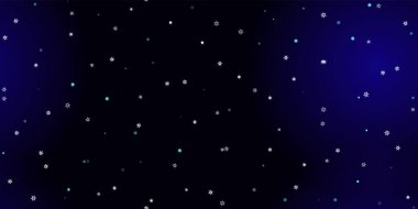 Düşen kar taneleri pürüzsüz desen. Uçan kar, don ve kar ile ilgili bir resim. Mavi gece geçmişinde noel kutlaması için kusursuz bir baskı. Yeni Yıl için Tatil Vektörü illüstrasyonu