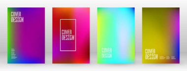 Pastel Soft. Gökkuşağı Gradyan Kümesi. Renk Arkaplanı. Pembe, yeşil, kırmızı, mavi, mor, sarı, bulanık ağ. Vektör Modern Banner. Soyut Parlak Duvar Kağıdı. Teknoloji kapağı. Mobil Şablon Tasarımı.