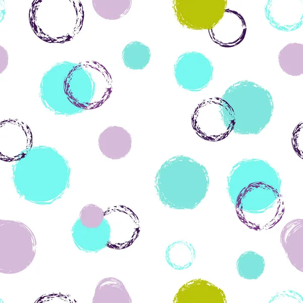 Lunares Coloridos Pastel Vector Seamless Pattern Diseño Multicolor Fondo Abstracto — Vector de stock