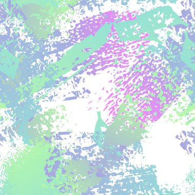 Sorunlu Kusursuz Düzen. Moda Konsepti. İmdat baskısı. Pembe, Naneli Şekil. Camo Yüzey Tekstili. Mürekkep lekeleri. Sprey boya. Splash Blots. Sanatsal Yaratıcı Vektör Arkaplanı.