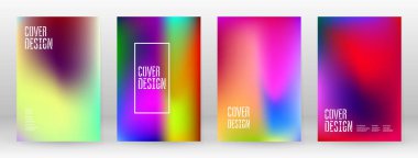 Pastel Soft. Gökkuşağı Gradyan Kümesi. Renk Arkaplanı. Pembe, yeşil, kırmızı, mavi, mor, sarı, bulanık ağ. Vektör Modern Banner. Soyut Parlak Duvar Kağıdı. Teknoloji kapağı. Mobil Şablon Tasarımı.