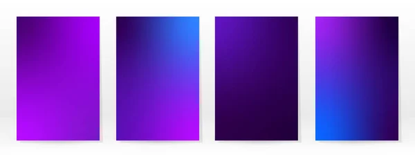 Minimal Affisch Pastell Mjuk Violett Strålningsset Grafisk Färgbakgrund Suddig Mesh — Stock vektor