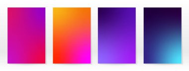 Asgari Poster. Pastel Soft. Gökkuşağı Gradyan Kümesi. Grafik Renk Arkaplanı. Bulanık ağ dokusu. Vektör Modern Banner. Soyut Parlak Duvar Kağıdı. Gradyan Teknoloji Kapağı. Mobil Şablon Tasarımı.